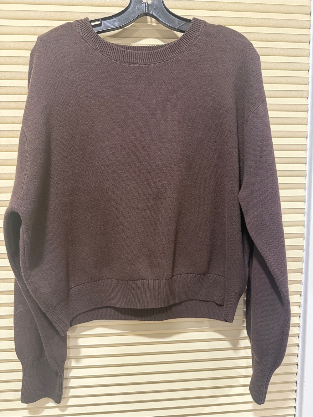 Aerie Women's Crewneck Brown Sweater
